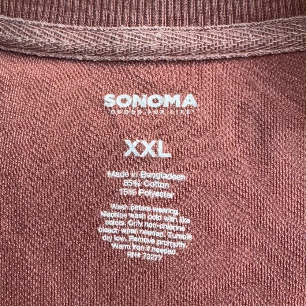 Women's Sonoma Goods For Life® Side Tie Sweatshirt | Color Rust | Women’s XXL - Picture 6 of 6